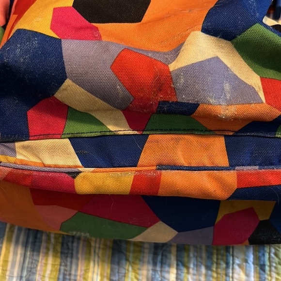 Vera Bradley book bag. Multicolored, lots of pockets. Computer safe. - Picture 11 of 11